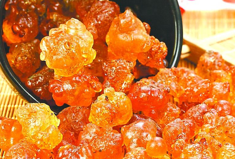 Peach Resin Gum Jelly Edible Dried